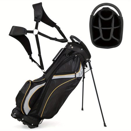 MULTIGOT 9" Golf Stand Bag Club 8 Way Divider Carry Organizer Pockets Storage Black New