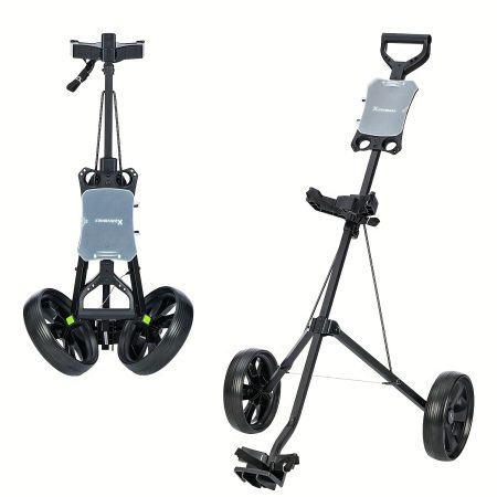 XDriveMax GC01 Golf Pull Push Cart 2 Wheel, Foldable Golf Push Cart For Golf Clubs, Lightweight Folding Golf Walking Pull Carts