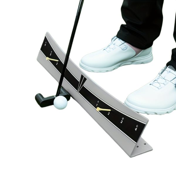 HUAEN Golf Putter Trainer, Putter Track Balance Exerciser, Putter Plate, Putter Track Calibration, Golf Putt Path Putting Stroke Trainer